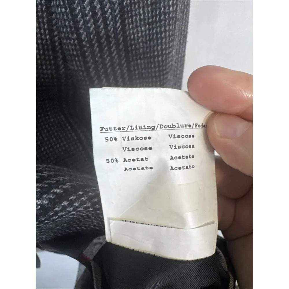 Bugatti Wool Sport Coat Men 44 44R‎ Gray Textured Blazer